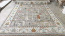 Cleo 8x10 Light Green and Ivory Hand-Knotted Oushak Rug | Banana Manor Rug Company