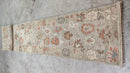 Paisley 2.6x14 Hand-Knotted Tan and Rust Oushak Runner | Banana Manor Rug Company