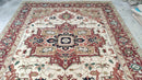 Morgan Mannon 8x10 Rust and Cream Oushak Rug