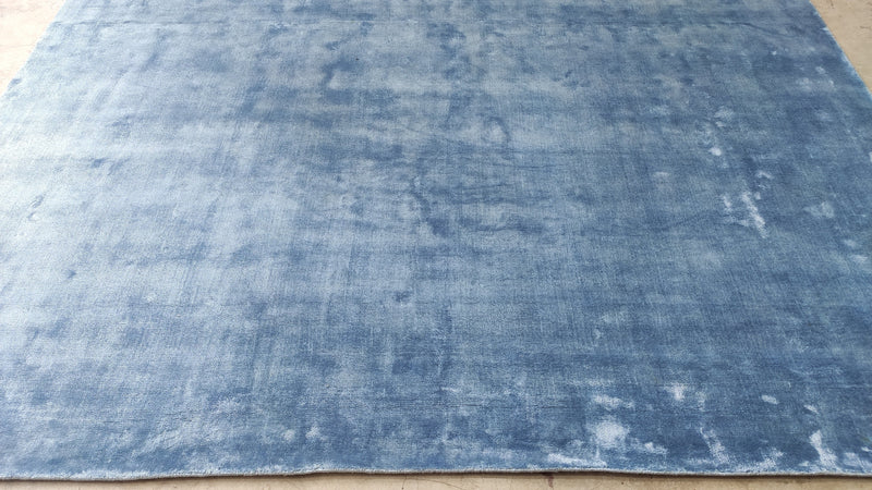 Melba McFaden Blue Handwoven Rug | Banana Manor Rug Company