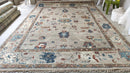 Juniper 10x14 Grey Hand-Knotted Oushak Rug