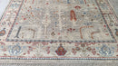 Diamond 8x10 Grey and Ivory Hand-Knotted Oushak Rug | Banana Manor Rug Company