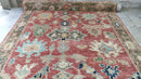 Lily 8x10 Rust and Green Hand-Knotted Oushak Rug | Banana Manor Rug Company