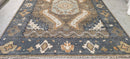 Giorgio Sant’Angelo 9x12 Brown and Grey Hand-Knotted Oushak Rug | Banana Manor Rug Company