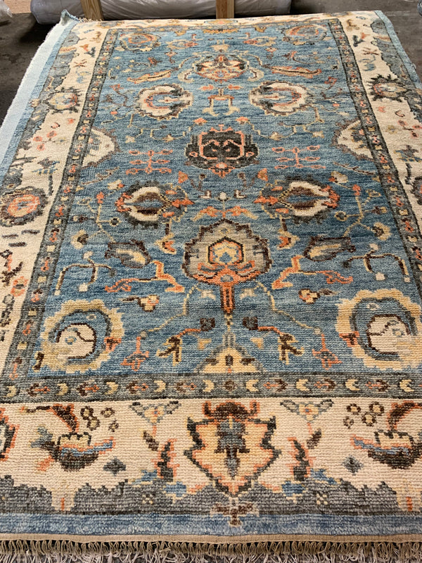 Dulce 6x9 Hand Knotted Oushak | Banana Manor Rug Company