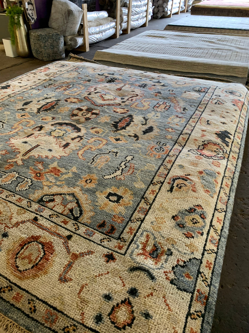 Briana 8x10 Hand Knotted Oushak | Banana Manor Rug Company