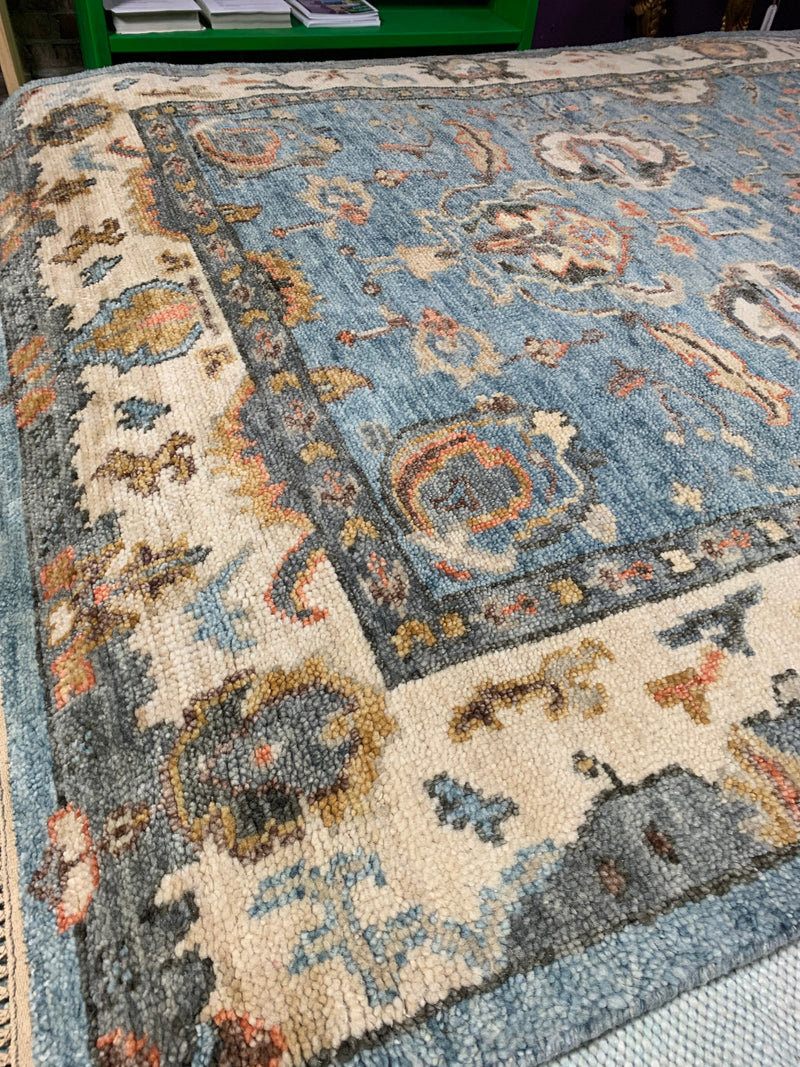 Briana 8x10 Hand Knotted Oushak | Banana Manor Rug Company