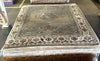 Rose Byrne 8.3x10 Hand-Knotted Oushak Rug Grey and Ivory