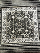 Kara Adam Grey and Silver Hand-Knotted Oushak Rug 2.9x2.9 | Banana Manor Rug Company