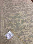 Margaret Sullivan Silver and Grey Hand-Knotted Oushak Rug 4x6 | Banana Manor Rug Company