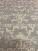 Margaret Sullivan Silver and Grey Hand-Knotted Oushak Rug 4x6 | Banana Manor Rug Company