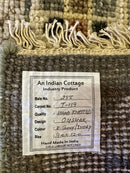 Sienna Miller 9x12 Dark Grey and Ivory Hand-Knotted Oushak Rug