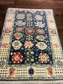 Renate Reinsve 4x6 Dark Green Hand-Knotted Oushak Rug | Banana Manor Rug Company