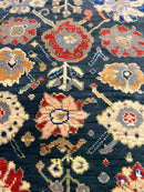 Renate Reinsve 4x6 Dark Green Hand-Knotted Oushak Rug | Banana Manor Rug Company