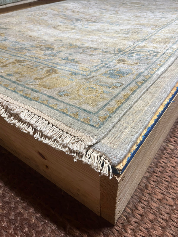 Edenboro 5x8 Beige Hand-Knotted Oushak Rug | Banana Manor Rug Company