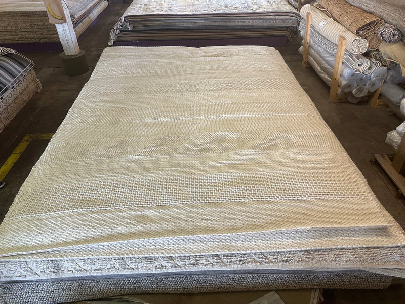 Ernesto Handwoven Ivory Goti Rug (Multiple Sizes)