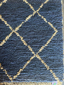 Nerina 8x10 Blue Modern Handwoven Jute Rug