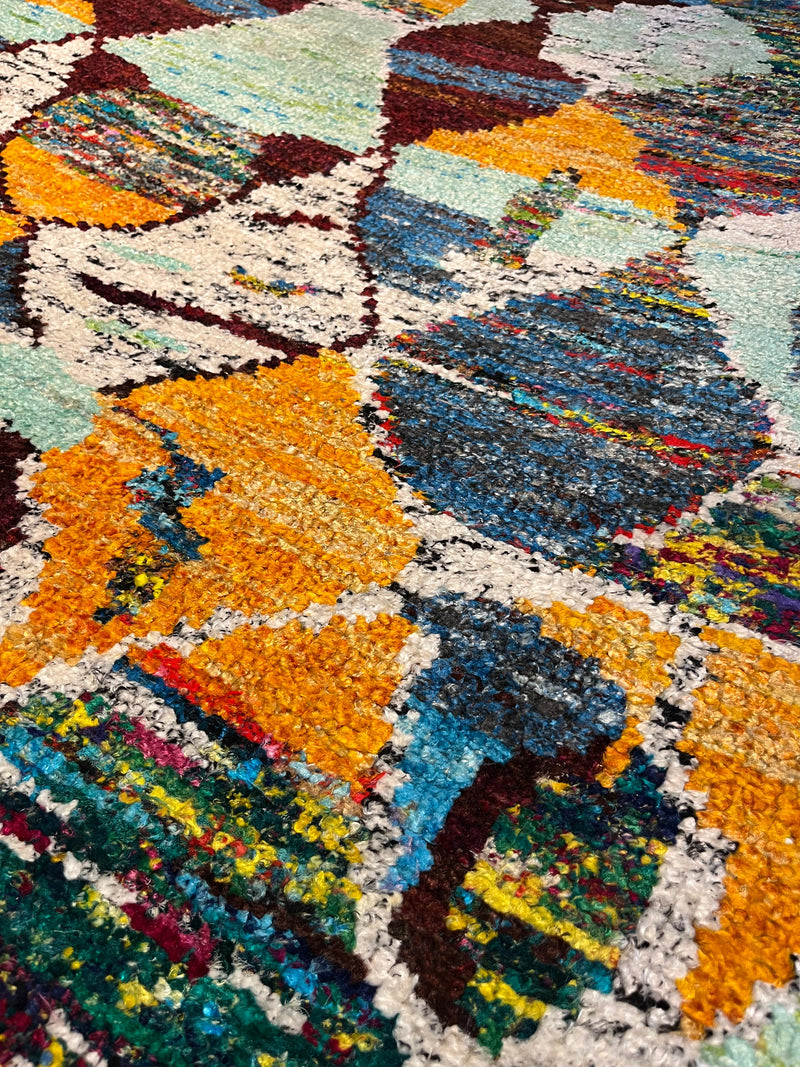 Tulip 5.6x7.9 Multi-Colored Modern Rug | Banana Manor Rug Company