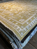 Jane March 5.3x8.6 Gold and Ivory Hand-Knotted Oushak Rug | Banana Manor Rug Company