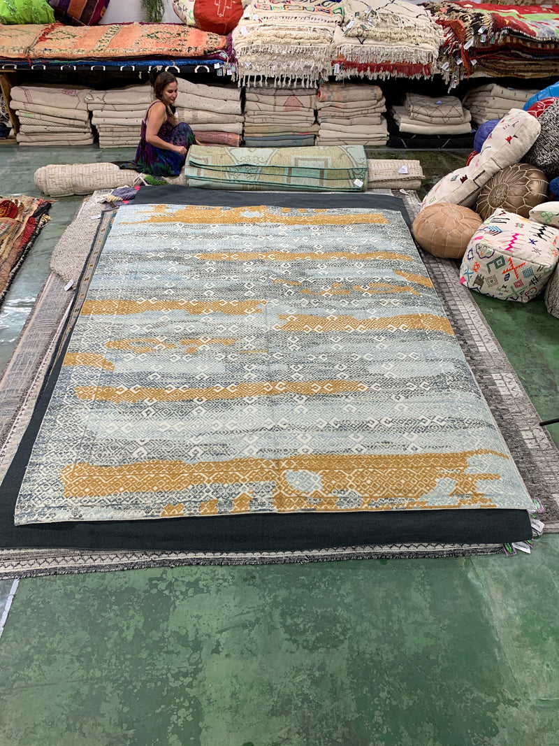 Corinne & Stan Hand-Knotted High-Low Wool Rug | Banana Manor Rug Company