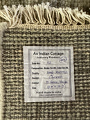 Suzanne Ascher 8x10 Grey and Beige Hand-Knotted Oushak Rug