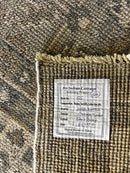 Sheila Hamilton Grey and Ivory Hand-Knotted Oushak Rug 8x10