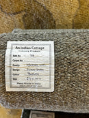 Puddin' Pop 6.9x10 Brown Handwoven Durrie Rug CLEARANCE