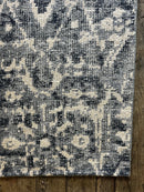 "Karlijn"Blue and Beige Hand-Knotted Oushak Sample 8x10 | Banana Manor Rug Company