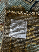 Pim Diffy 10x14 Blue and Beige Hand-Knotted Oushak Rug | Banana Manor Rug Company