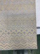 Noah Modern Ivory/Silver 8x10 Hand Knotted Rug | Banana Manor Rug Company