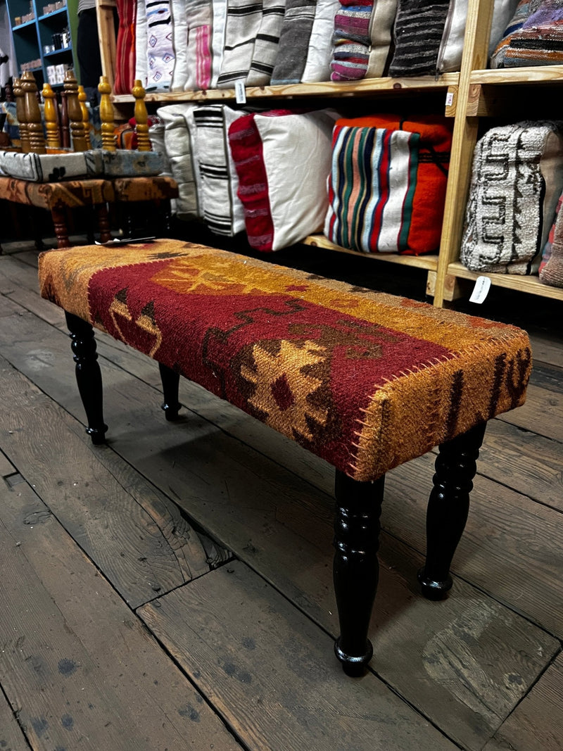 Abz Love Large Wooden Upholstered Bench 14x36x16 | Banana Manor Rug Factory Outlet