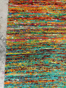 Ace Ventura 5x8 Handwoven Sari Silk Rug (Multiple Colors) | Banana Manor Rug Company
