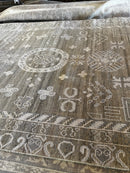 Adams 7.6x9.9 Beige and Natural Hand-Knotted Oushak Rug | Banana Manor Rug Factory Outlet