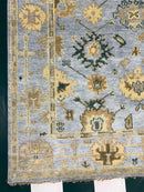 Addington Hand-Knotted 8x10 Light Blue Oushak | Banana Manor Rug Company