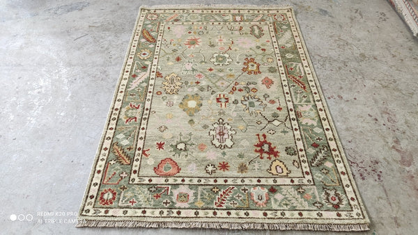 Addison 4x6 Hand Knotted Oushak | Banana Manor Rug Company