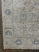 "Adella" Light Grey Hand-Knotted Oushak 8x10 | Banana Manor Rug Company
