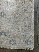 "Adella" Light Grey Hand-Knotted Oushak 8x10 | Banana Manor Rug Company