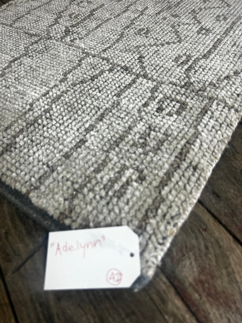 "Adelynn" Grey Hand-Knotted Oushak 8x10 | Banana Manor Rug Company