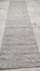 Agnes 2.9x10.3 Grey Handwoven PET Yarn Runner | Banana Manor Rug Company