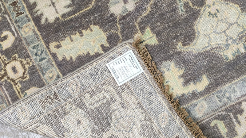 Agnes 6x9 Light Brown Hand-Knotted Oushak Rug | Banana Manor Rug Company