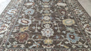 Agnes Kittelsen 9x12.3 Brown Hand-Knotted Oushak Rug | Banana Manor Rug Company