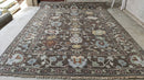 Agnes Kittelsen 9x12.3 Brown Hand-Knotted Oushak Rug | Banana Manor Rug Company