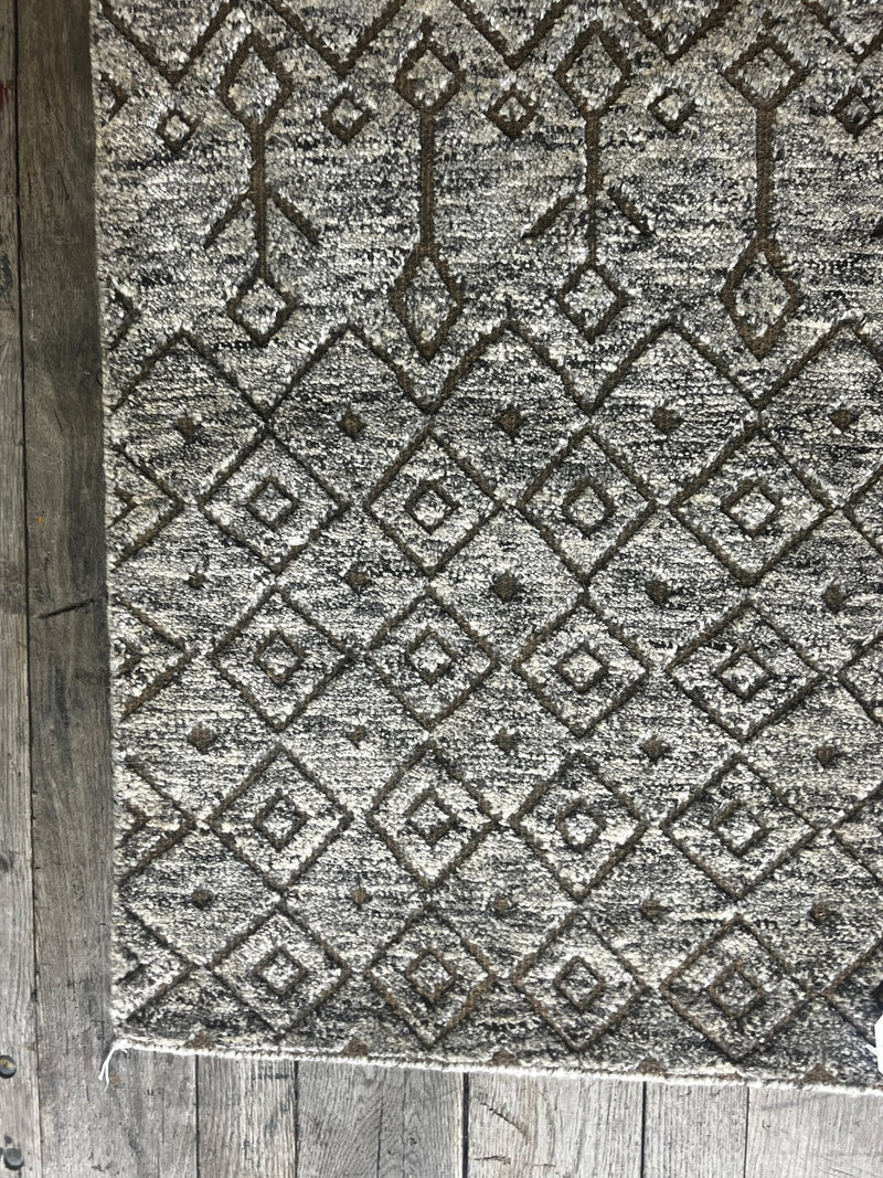 "Alarice" Grey Hand-Knotted Modern 8x10 | Banana Manor Rug Company