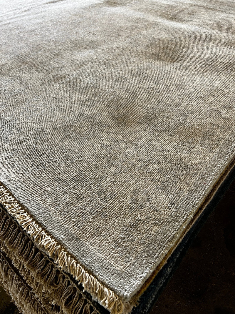 Alexa 9x12 Beige and Grey Hand-Knotted Oushak Rug | Banana Manor Rug Company