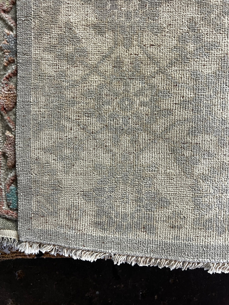 Alexa 9x12 Beige and Grey Hand-Knotted Oushak Rug | Banana Manor Rug Factory Outlet