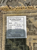 Alice Cottrell Silver and Grey Hand-Knotted Oushak Rug 3x3 | Banana Manor Rug Company