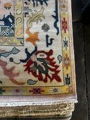 Alice Roberts Light Rust and Ivory Hand-Knotted Oushak Rug (Muliple Sizes) | Banana Manor Rug Company