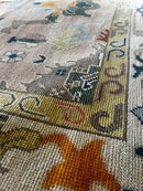 Alice Roberts Light Rust and Ivory Hand-Knotted Oushak Rug (Muliple Sizes) | Banana Manor Rug Company