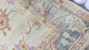 Alice Roosevelt 10x14 Light Grey and Grey Hand-Knotted Oushak Rug | Banana Manor Rug Company