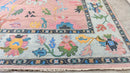 Alina 9.3x12.3 Light Pink Hand-Knotted Oushak Rug | Banana Manor Rug Company